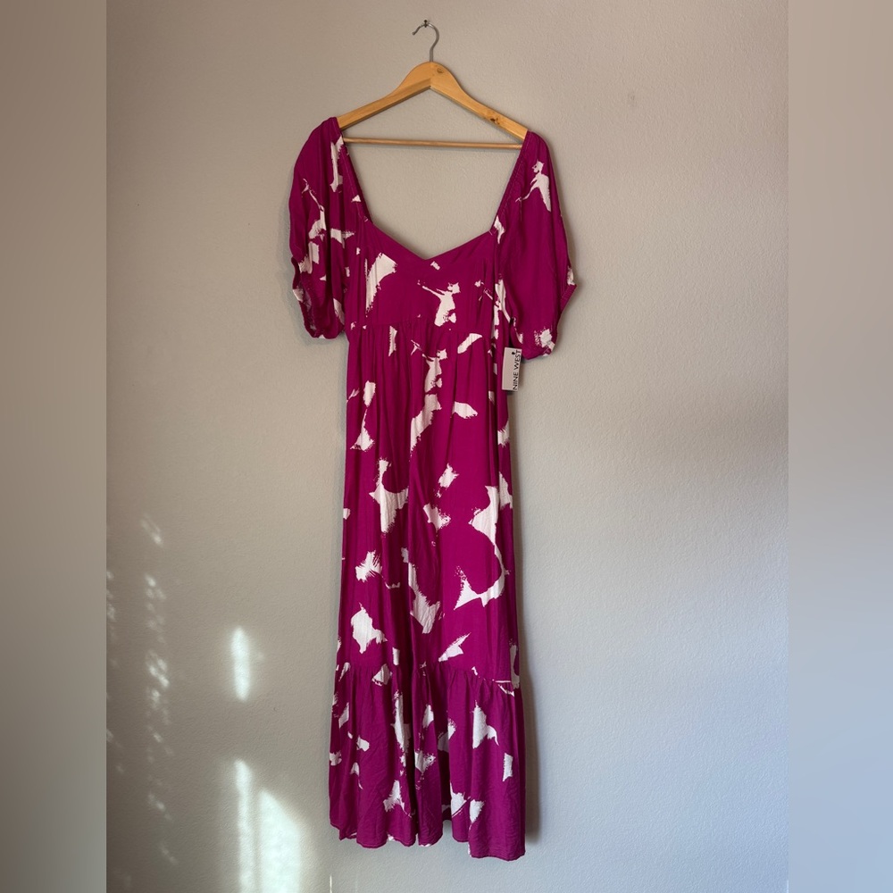 Nine West - pink flow dress - Size L
